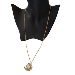 Hello Kitty Half Moon Pendant Necklace